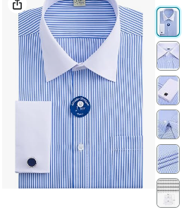 J.VER Men's French Cuff Dress